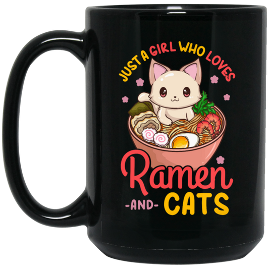 Ramen Lover, Just A Girl Who Loves Ramen And Cats