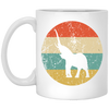 Animal Print Elephant Retro Style Animal Lover Funny Elephant Gift Birthday White Mug