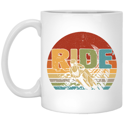 Rider Gift, Retro Ride Gift, Best Ride Ever, Ride Dirt Bike, Motorcross Lover Gift White Mug