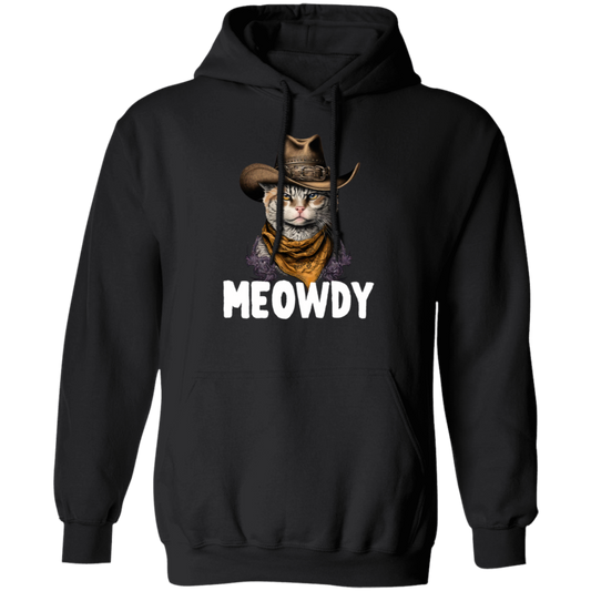 Cat Meme, Love Cat, Swag Cat, Meowdy Love Gift, Meow Howdy, Funny Cat Gift Pullover Hoodie