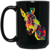 Donkey Colored Design Jackass Mule For Animal Lovers Owners True Friend Colorful Black Mug