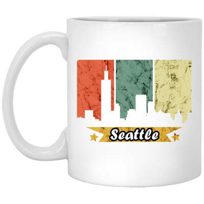 Retro Seattle, Seattle Skyline Washington