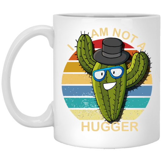 I Am Cactus Not The Hugger Retro Cactus Lover