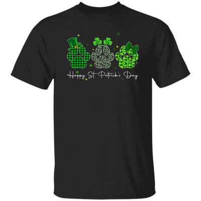 Love Shamrock Paw St Patrick Cute Cat Paw Irish Patrick Day