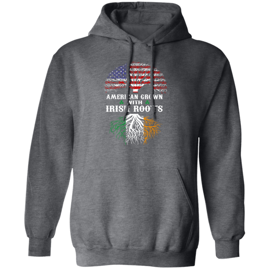 Love Patrick Day American Grown With Irish Roots American Flag