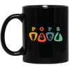 Pops Guitar, Guitar Picks, Retro Guitarist Black Mug