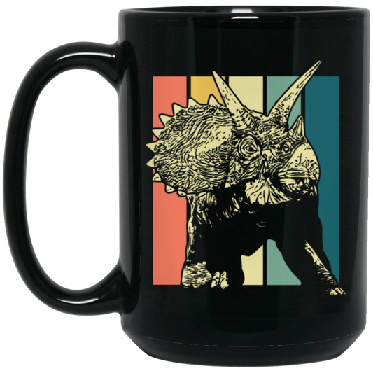 Retro Triceratops Horns Prehistoric, Vinatge Triceratops Gift