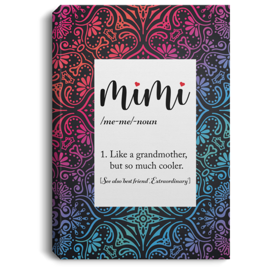 Mimi's Meaning Canvas, My Loved Mimi Mandala Style CB120 Canvas