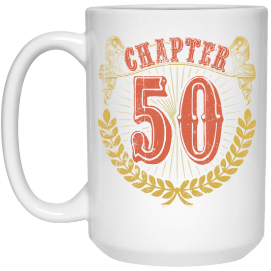 Birthday Chapter 50 Gift, Happy 50th birthday, Retro age 50