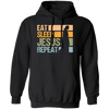 Love Jesus Eat Sleep Jesus Repeat God Faith Christian Retro Gift