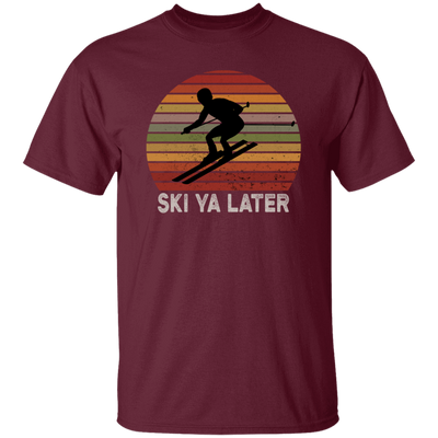 Vintage Ski ya later See you later Skiing Retro