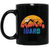 Retro Vintage Idaho With Mountain And Forest