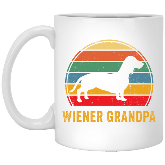 Wiener Grandpa Retro Wiener Dog