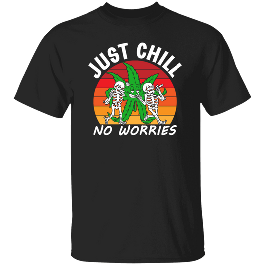 Skeleton Lover Just Chill No Worries Retro Gift Love Horror Gift