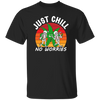 Skeleton Lover Just Chill No Worries Retro Gift Love Horror Gift