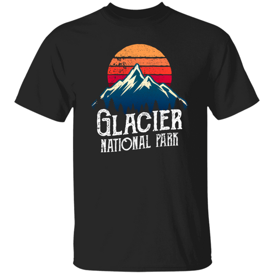 Retro Glacier National Park Montana Mountain