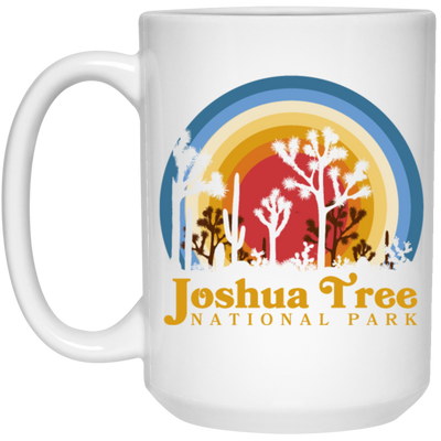 Joshua Tree Park Lover, National Gift, Retro Park Gift, Mountain Lover Gift, Joshua Tree White Mug