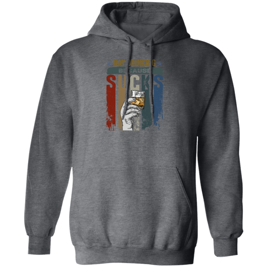 Retro Day Drinking Because Sucks Vintage Pullover Hoodie