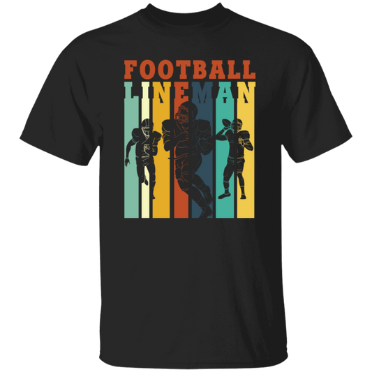 Football Lineman Retro Offensive Defensive Player