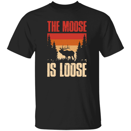 Forest Love Gift, The Moose Is Loose, Retro Moose Gift