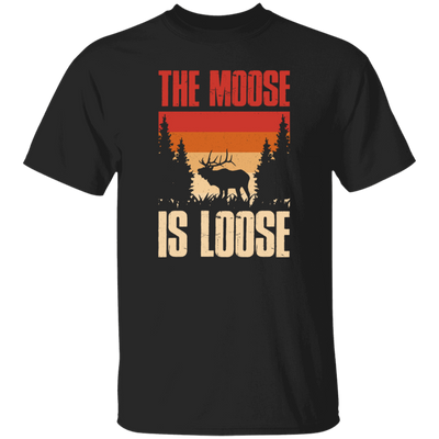 Forest Love Gift, The Moose Is Loose, Retro Moose Gift