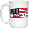 Best papi ever Vintage, American US Flag Grandpa