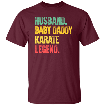 Retro Husband Baby Daddy Karate Legend Dad Unisex T-Shirt