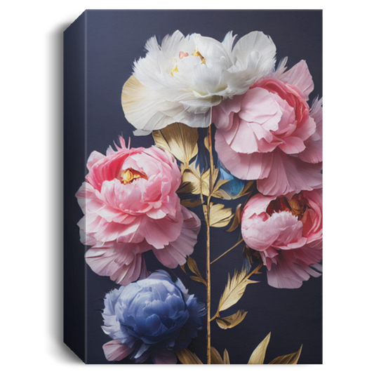 The King Of All Peonies Feathers, Peony Flower Petals Kinsugi Porcelain, Peony Forest