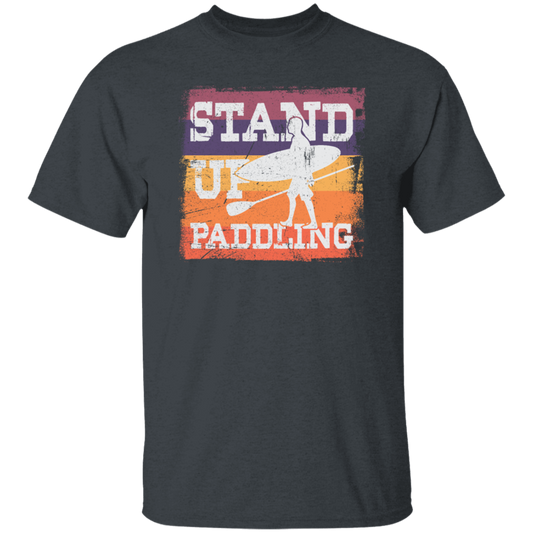 Birthday Gift Stand Up Paddling Surfboard Retro Unisex T-Shirt