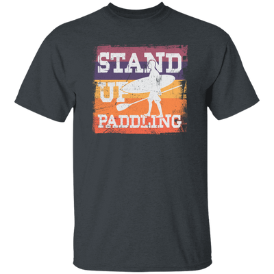 Birthday Gift Stand Up Paddling Surfboard Retro Unisex T-Shirt