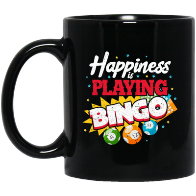 Playing Bingo, Happiness Is Playing Bingo, Love Bingo Game, Best Bingo Ever Black Mug