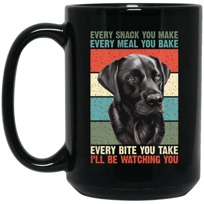 Labrador Every Snack Funny Saying, Vintage Labrador