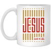 Jesus Lover, Paid It All, American Jesus, Love Jesus Gift, My Faith My Jesus White Mug