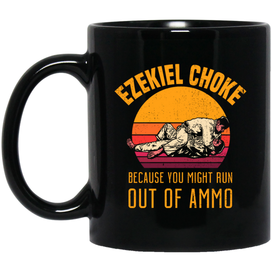 Funny Jiu Jitsu, Ezekiel Choke, Retro Jiujitsu Gift