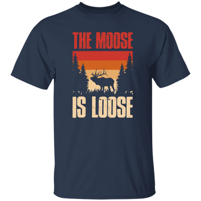 Forest Love Gift, The Moose Is Loose, Retro Moose Gift