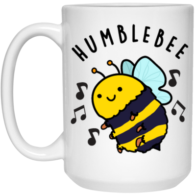 Humble Bee Cute Bumblebee Pun, Funny Bee White Mug