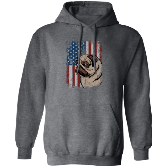 Cute Pug Patriotic America Flag Gift