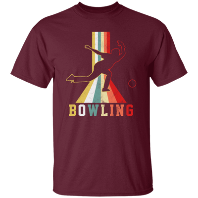 Colorful Bowling, Sporty Retro, Boy Gift, Bowling Lover Gift Unisex T-Shirt