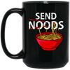 Ramen Send Noodle, Japan Ramen Black Mug