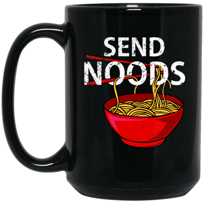 Ramen Send Noodle, Japan Ramen Black Mug