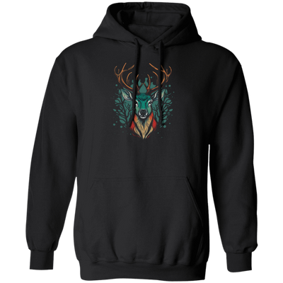 A Deer Head, Love Deer Gift, Deer Head Love Gift, Best Of Deer Retro Pullover Hoodie