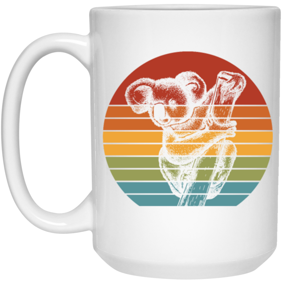Koalas Feed Almost Exclusively On The Leaves And Bark Of Eucalyptus Vintage White Mug