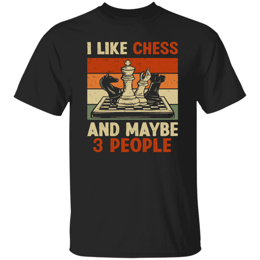 Retro Chess Lover, I Like Chess And MAybe 3 Peoples