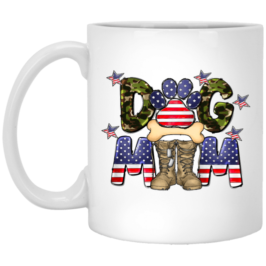 Dog Mom Gift, American Dog Mom, Love Mom Gift, Best Mom Ever White Mug