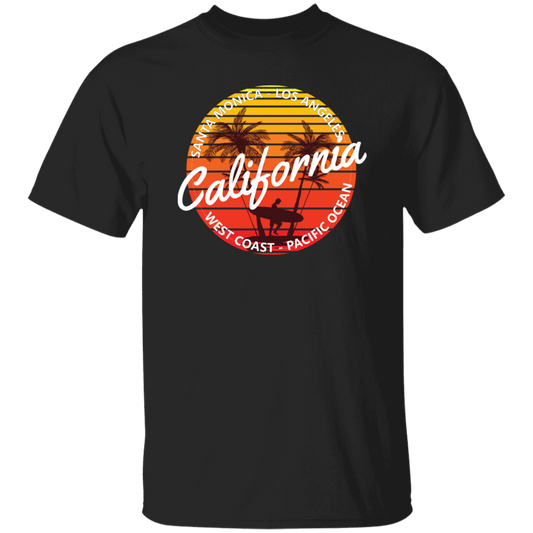 California Surfing Paradise Summer Mood With California Beach Unisex T-Shirt