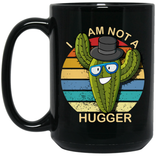 I Am Cactus Not The Hugger Retro Cactus Lover