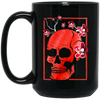 Japanese Demon Art Face Skull Devil Oni Harajuku Black Mug