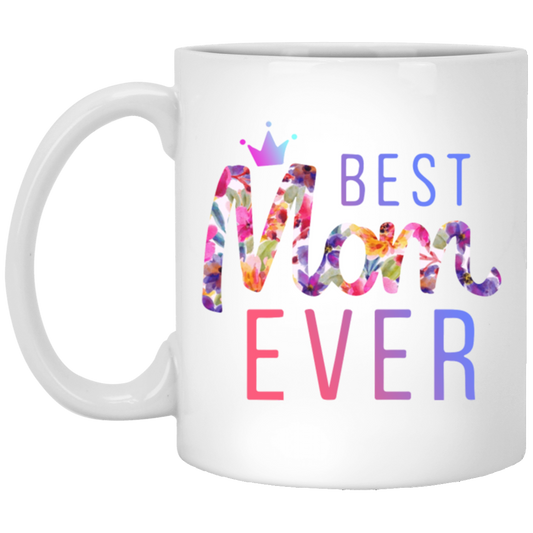 Galaxy Mom, Love Mother Gift, Best Mom Ever, Love My Mom, Mom's Gift White Mug