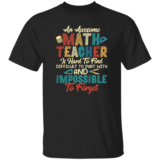 Retro Teacher Gift, An Awesome Math Teacher Is Hard To Find