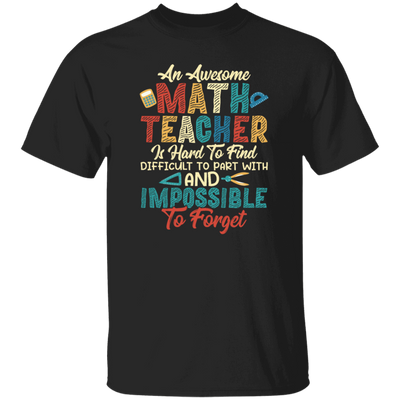 Retro Teacher Gift, An Awesome Math Teacher Is Hard To Find